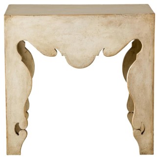 Contemporary Rococo Martini Side Table with Painted Swedish Finish