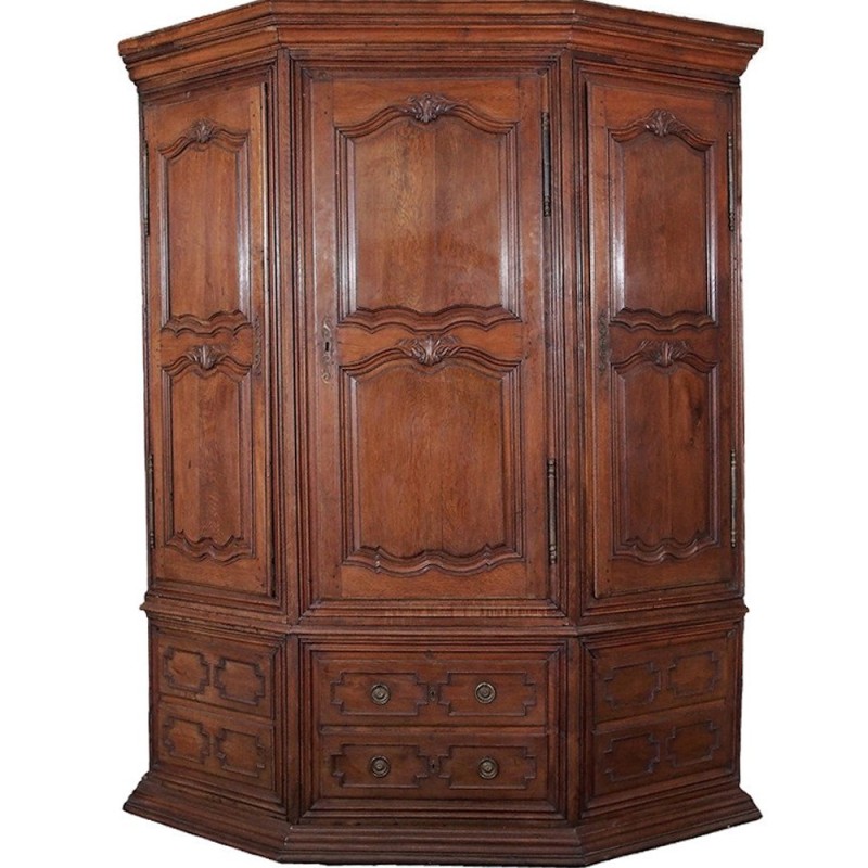 18th Century Louis XIV Corner Cabinet