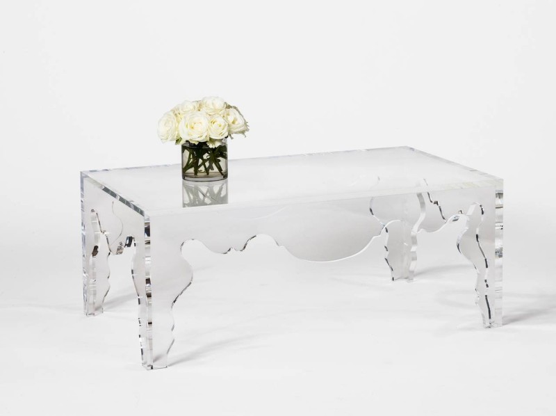 Contemporary Rococo Coffee Table in Acrylic - Image 2
