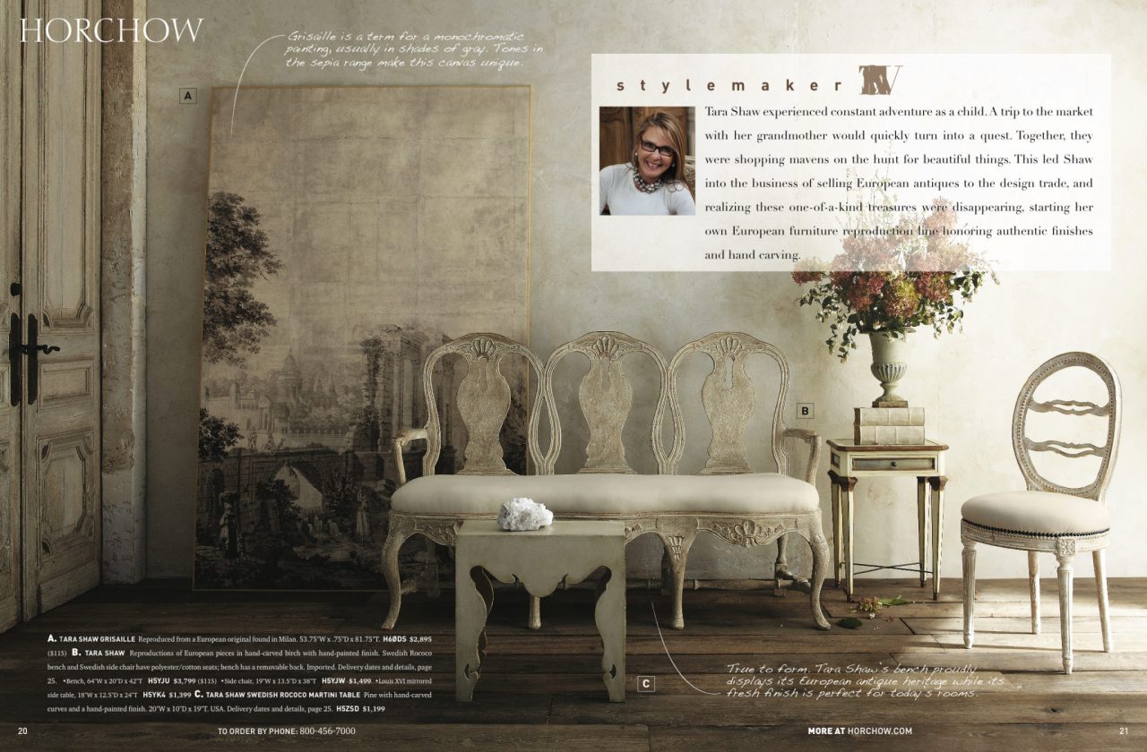 Horchow Catalog Feature Official Tara Shaw