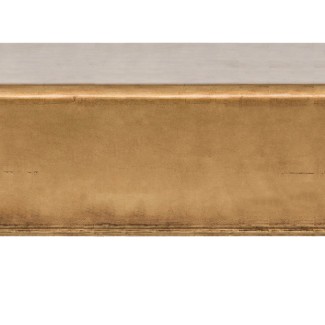 Contemporary Ottoman Coffee Table in Gold Leaf Finish (available in 2 sizes)