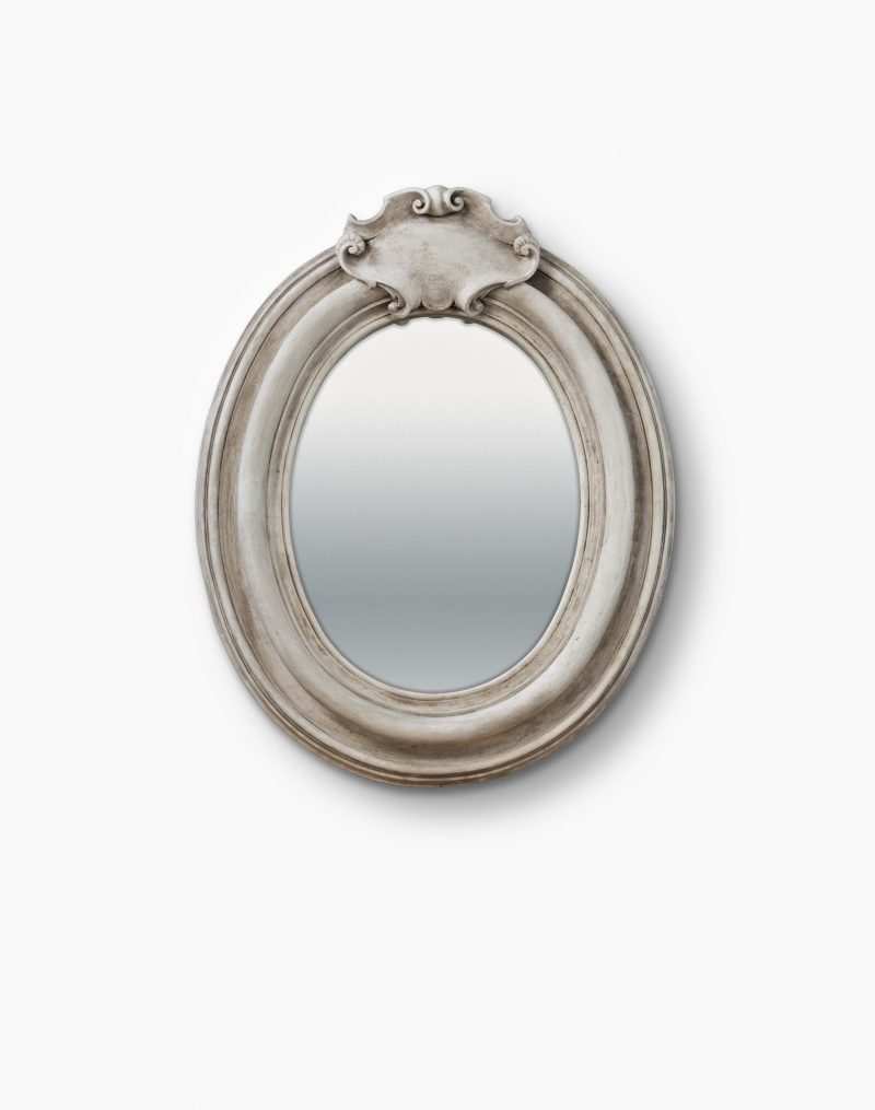 Plaster Oval Mirror - Image 3