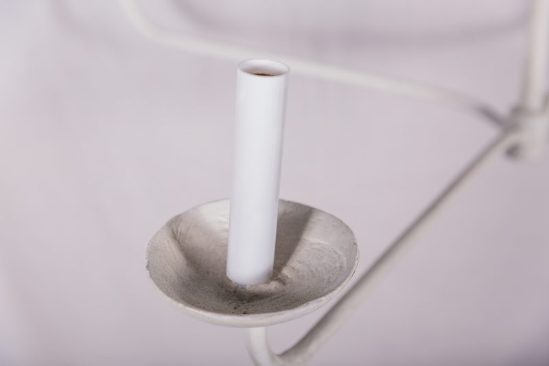 Contemporary Plaster Iron Chandelier - Image 2