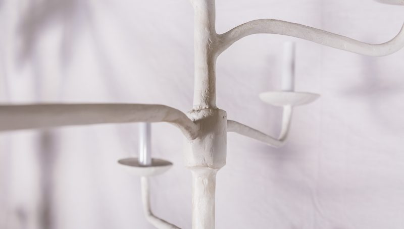 Contemporary Plaster Iron Chandelier - Image 5