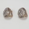 Mid 19th Century 14 Karat Yellow Gold Old Mine Cut Diamond Earrings - Image 2