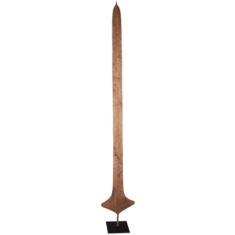 19th Century African Currency Sword on Stand