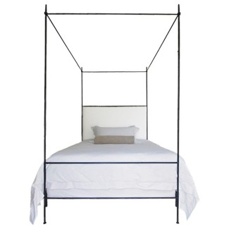 Louis XVI Upholstered Canopy Bed
