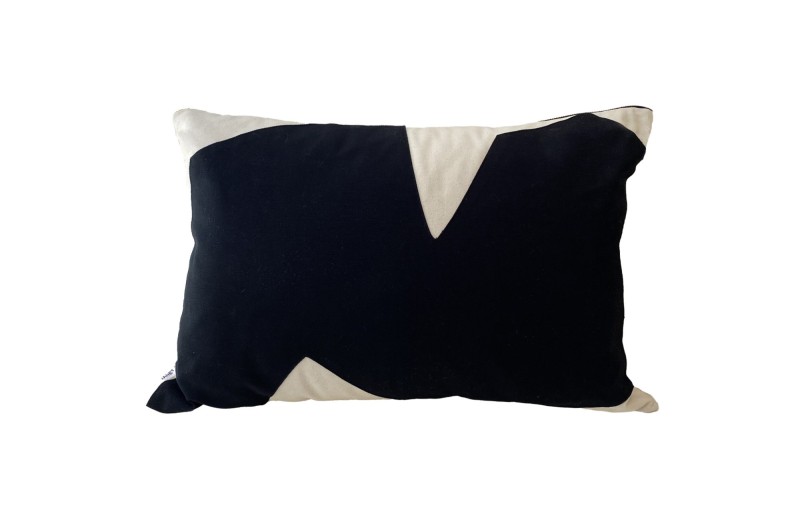 Black & Natural Pillow