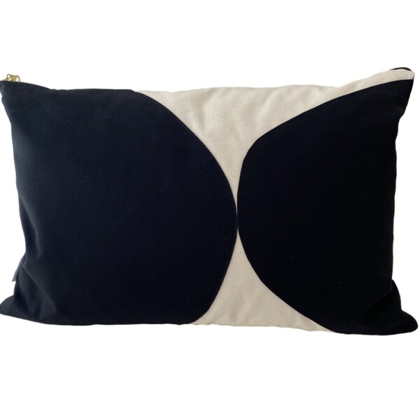 Black & Natural Pillow