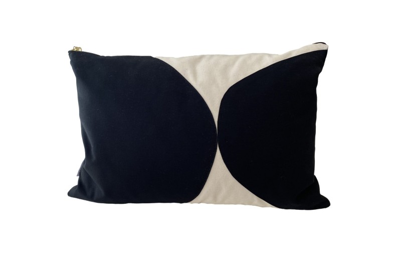 Black & Natural Pillow
