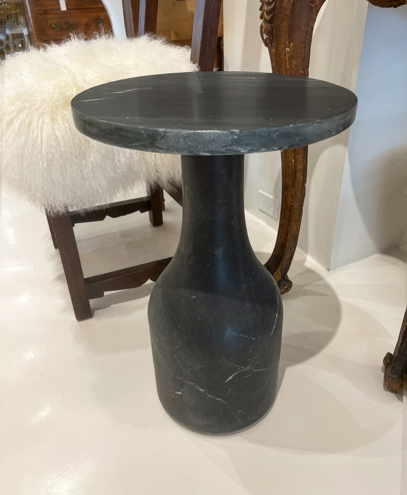 Black Marble Side Table - Image 2