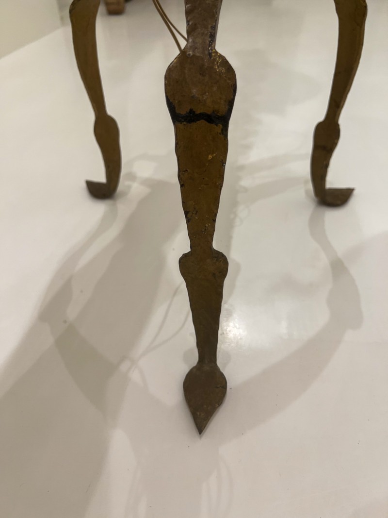 Vintage Chain Gilded Iron Floor Lamp - Image 4