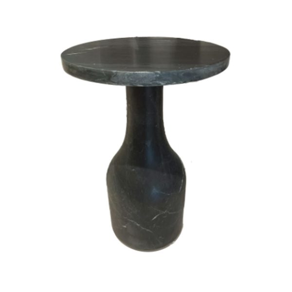 Black Marble Side Table