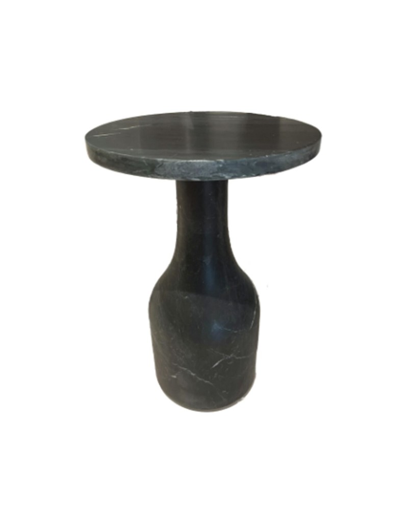Black Marble Side Table