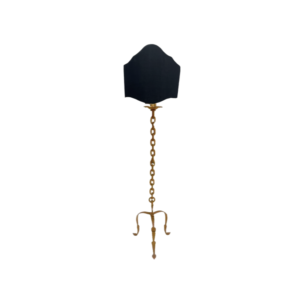 Vintage Chain Gilded Iron Floor Lamp