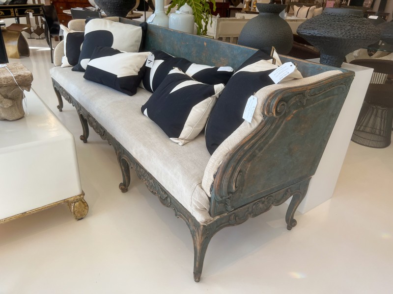 18th Century Large Swedish Trag Bench - Image 9