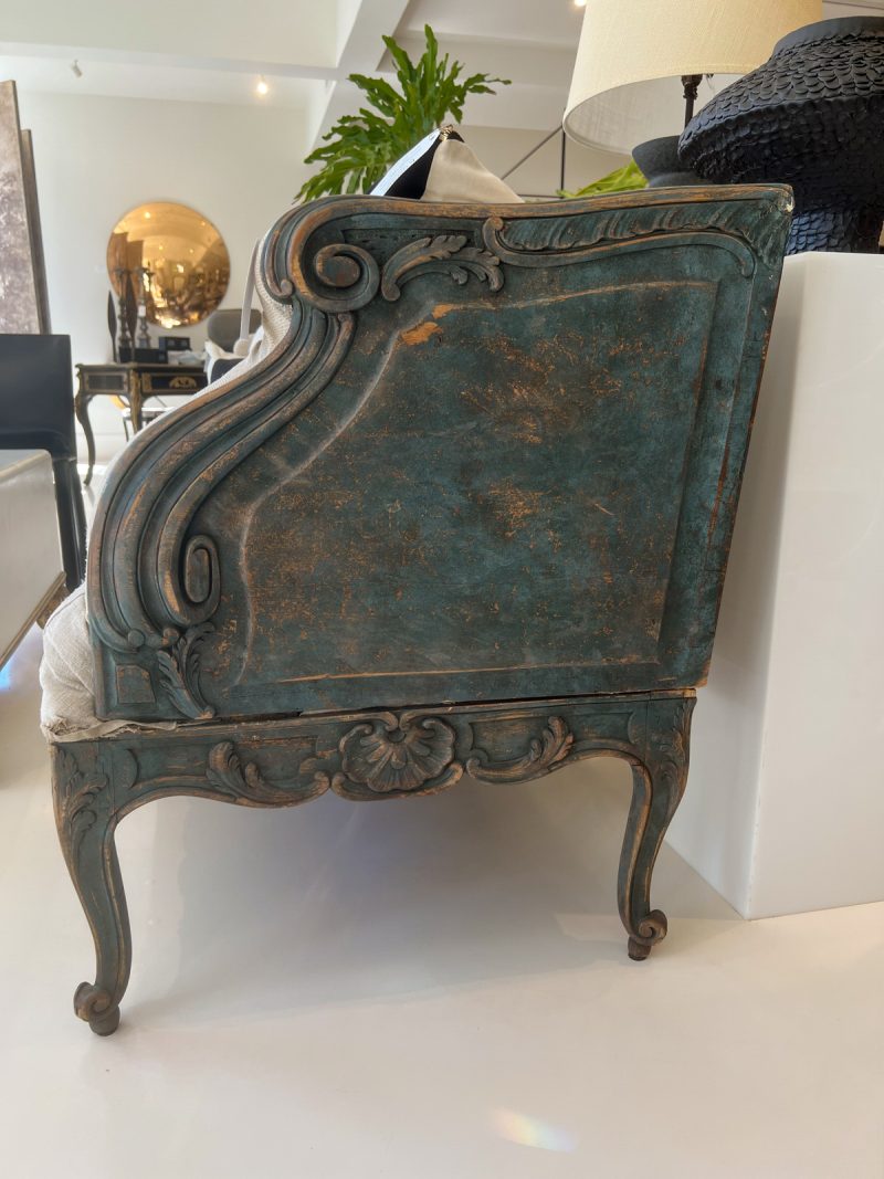 18th Century Large Swedish Trag Bench - Image 5