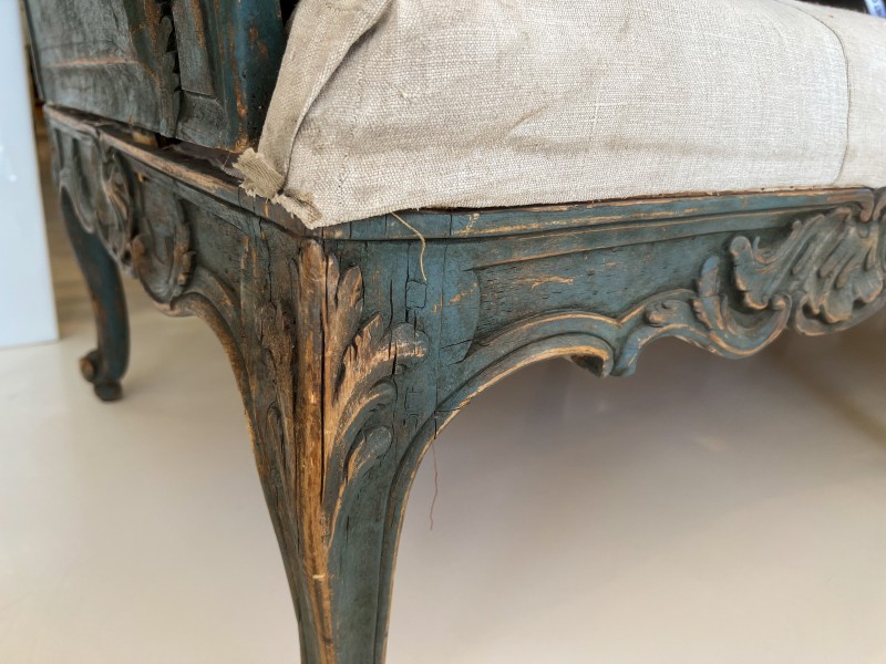 18th Century Large Swedish Trag Bench - Image 8
