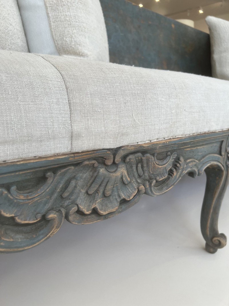 18th Century Large Swedish Trag Bench - Image 11