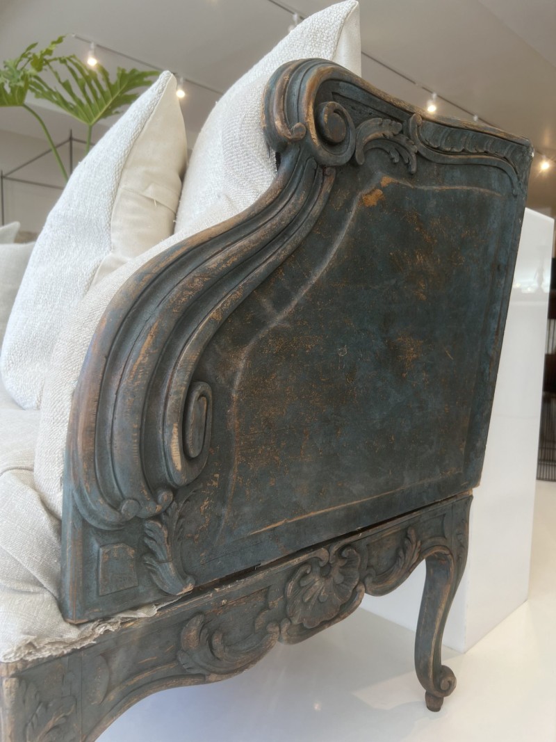 18th Century Large Swedish Trag Bench - Image 12