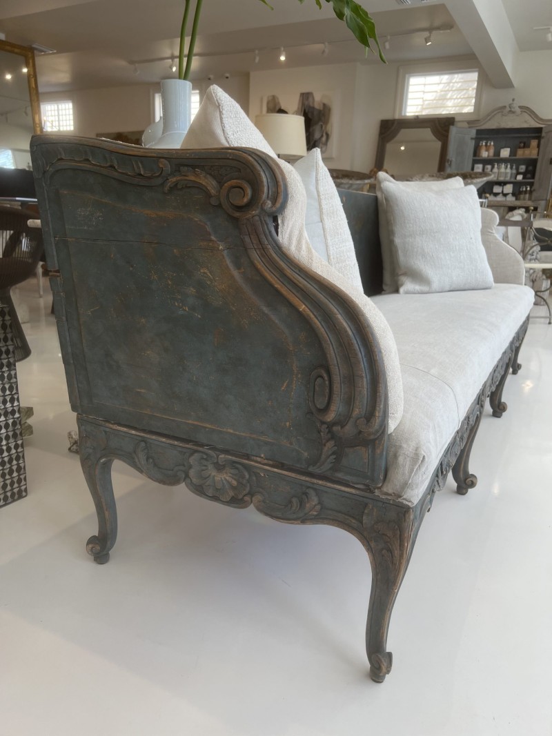 18th Century Large Swedish Trag Bench - Image 14