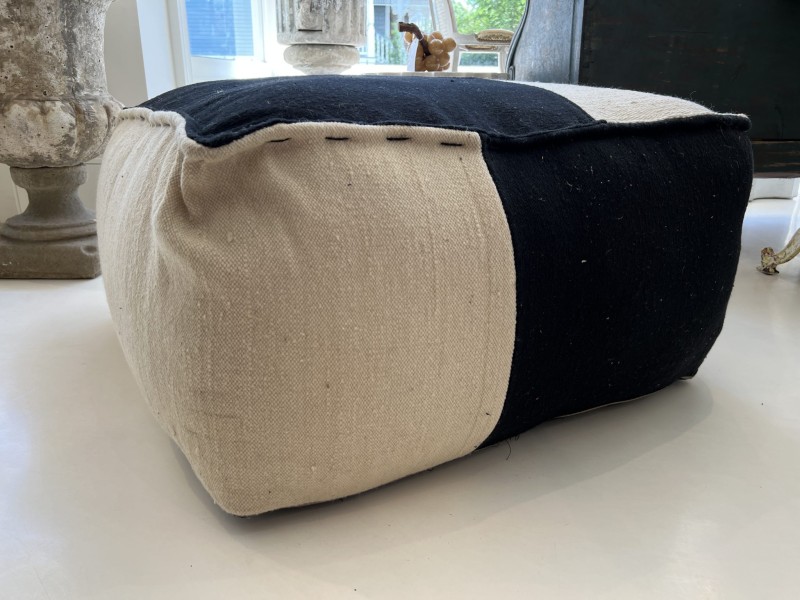 Square Indian Pouf - Large - Image 3