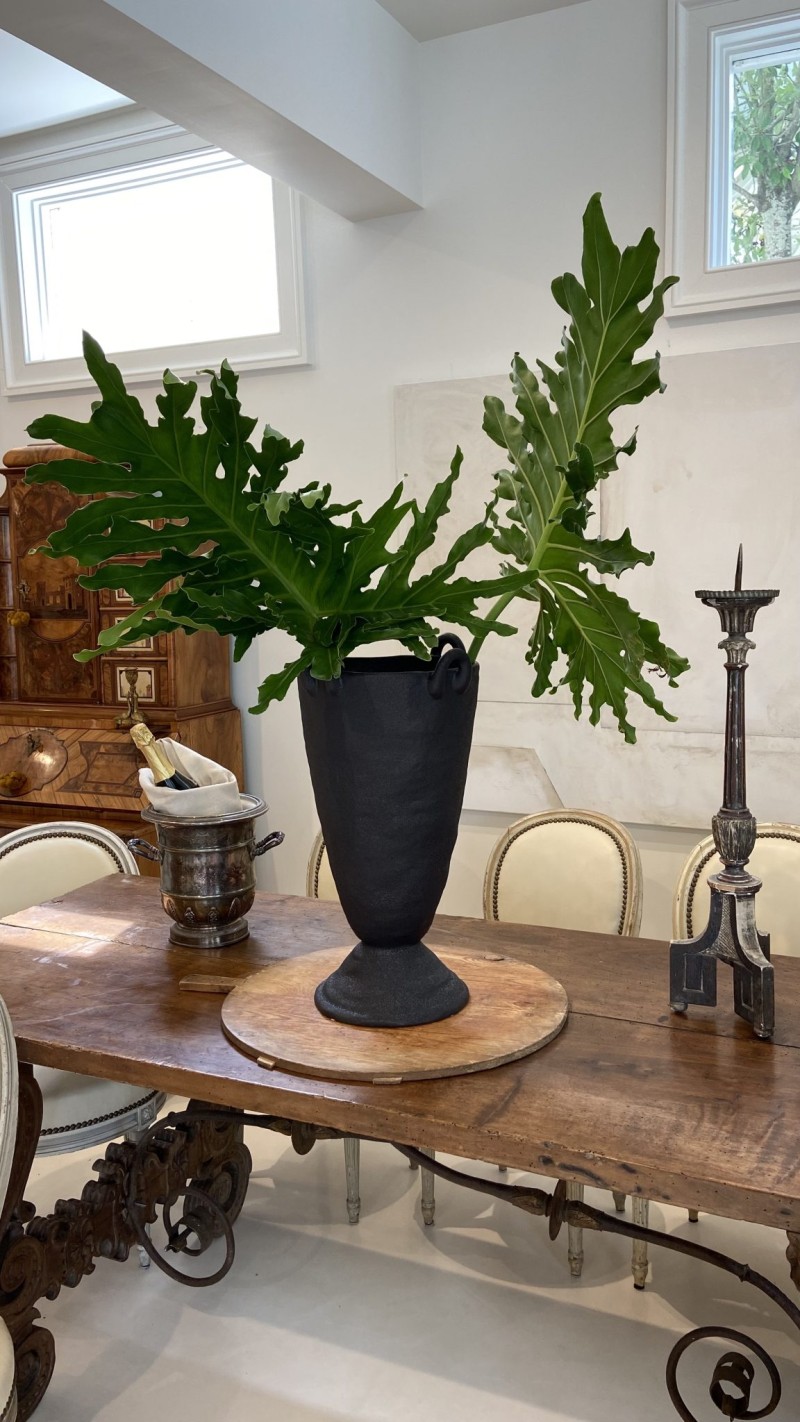 Tall Black Vase - Image 3