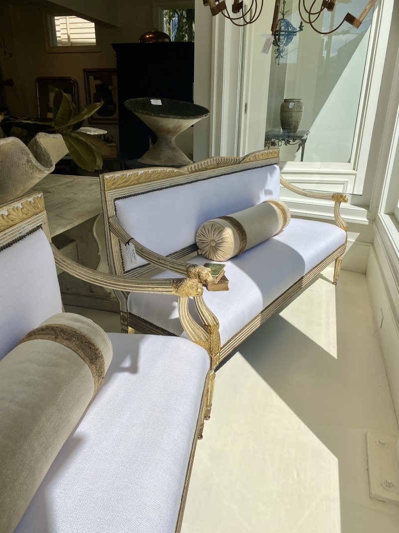 Rare Pair of 1st Empire Benches from Parma