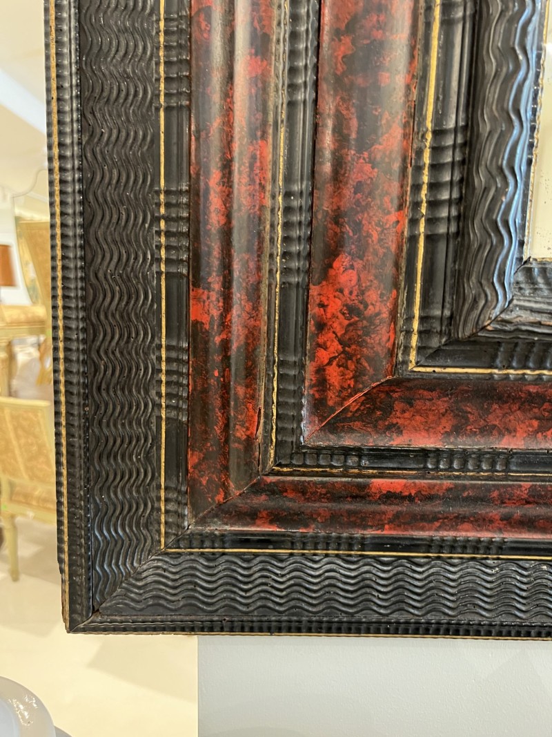 18c Italian Faux Tortoise Mirror - Image 4