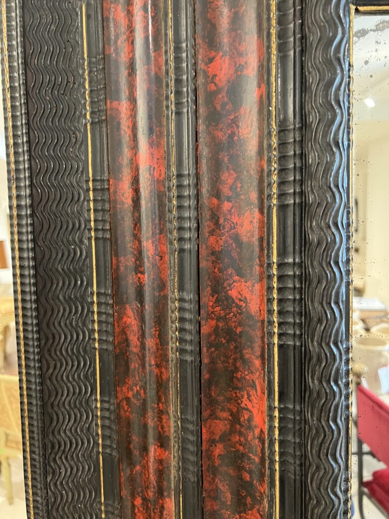 18c Italian Faux Tortoise Mirror - Image 3
