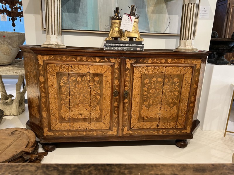 19th Century Danish Marquetry Buffet or Enfilade - Image 4