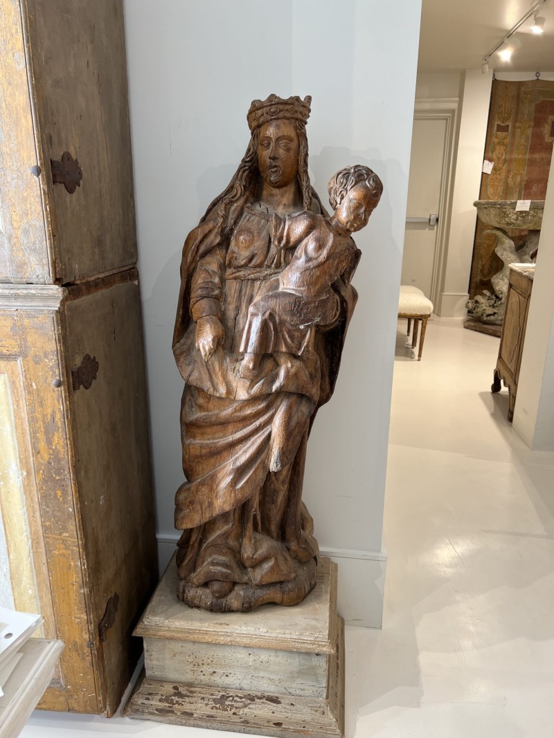 17th Century Madonna & Child Statue - Image 8