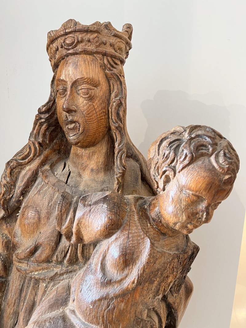 17th Century Madonna & Child Statue - Image 7