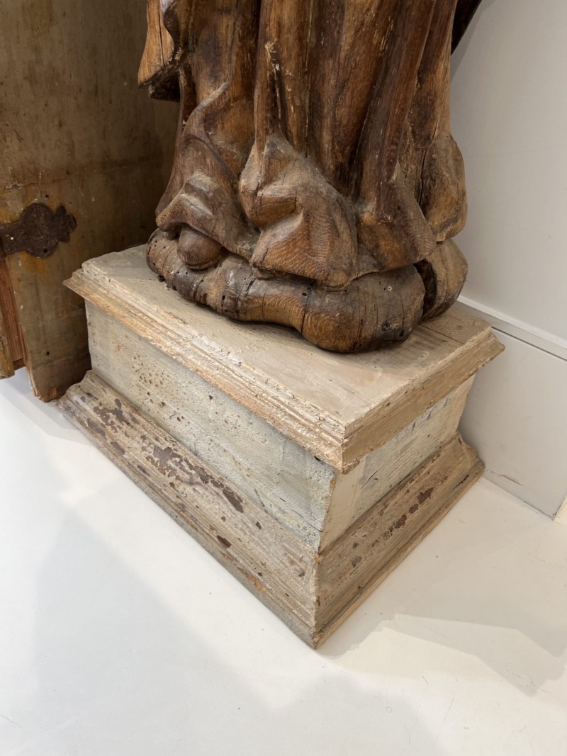 17th Century Madonna & Child Statue - Image 3