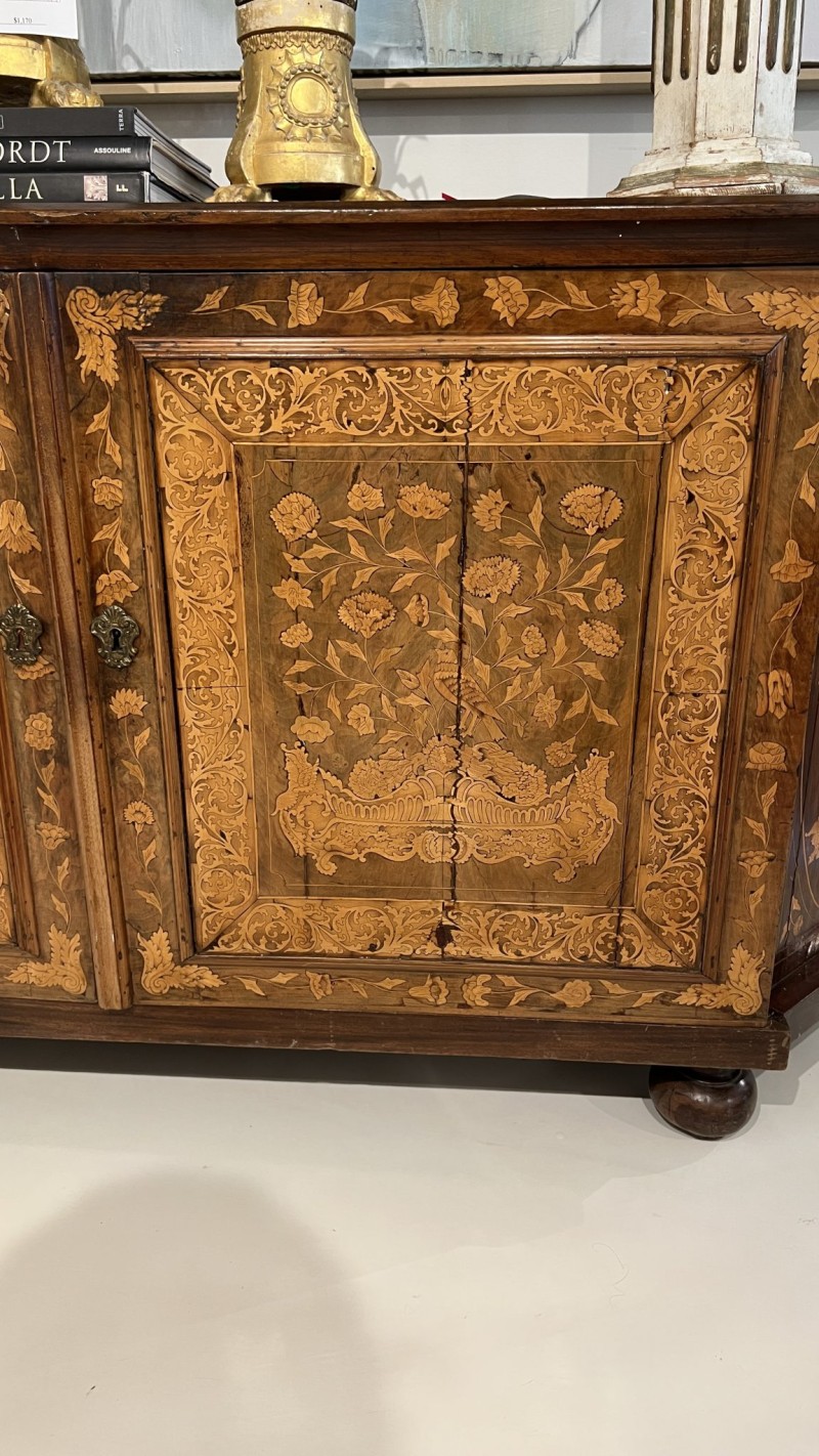 19th Century Danish Marquetry Buffet or Enfilade - Image 8