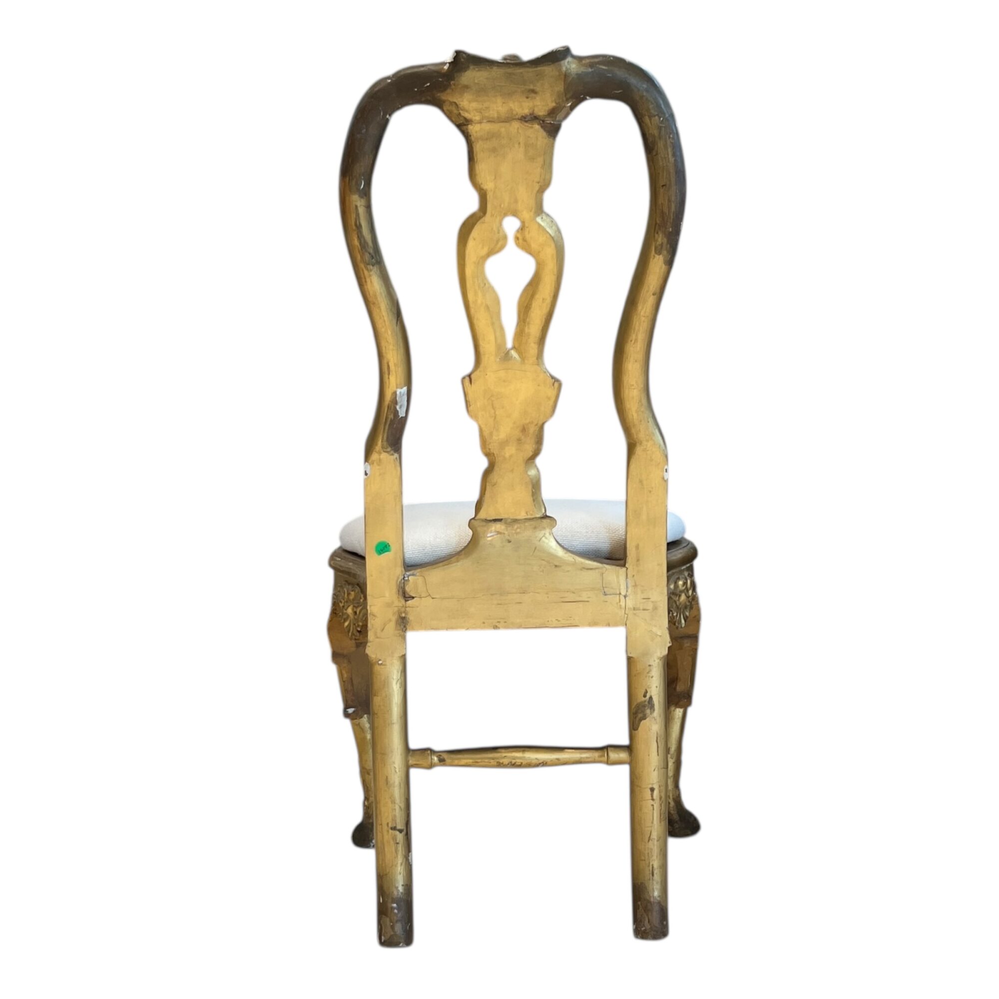 Set of 4 18c Italian Gilded Chairs from Lucca - Image 5