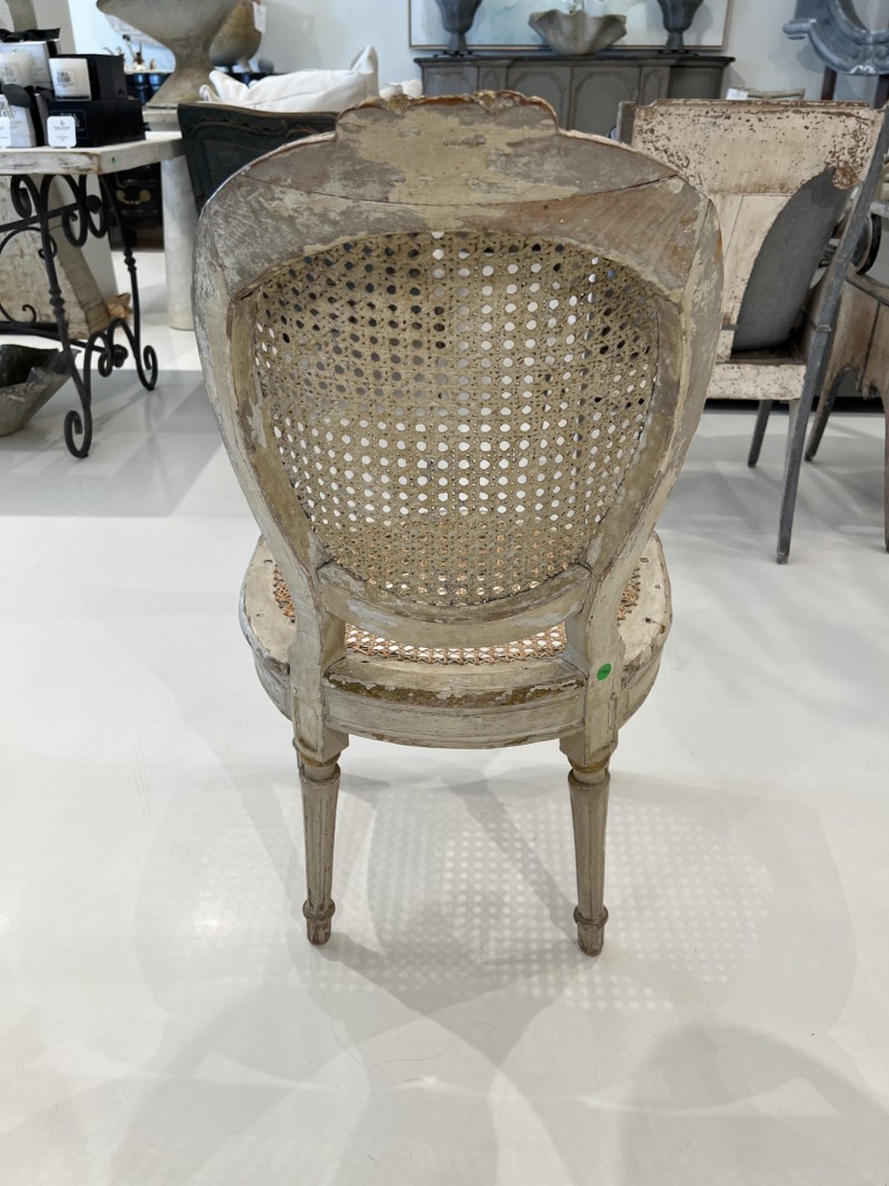 Set of 6 18c Louis XVI Caned Chairs - Image 6