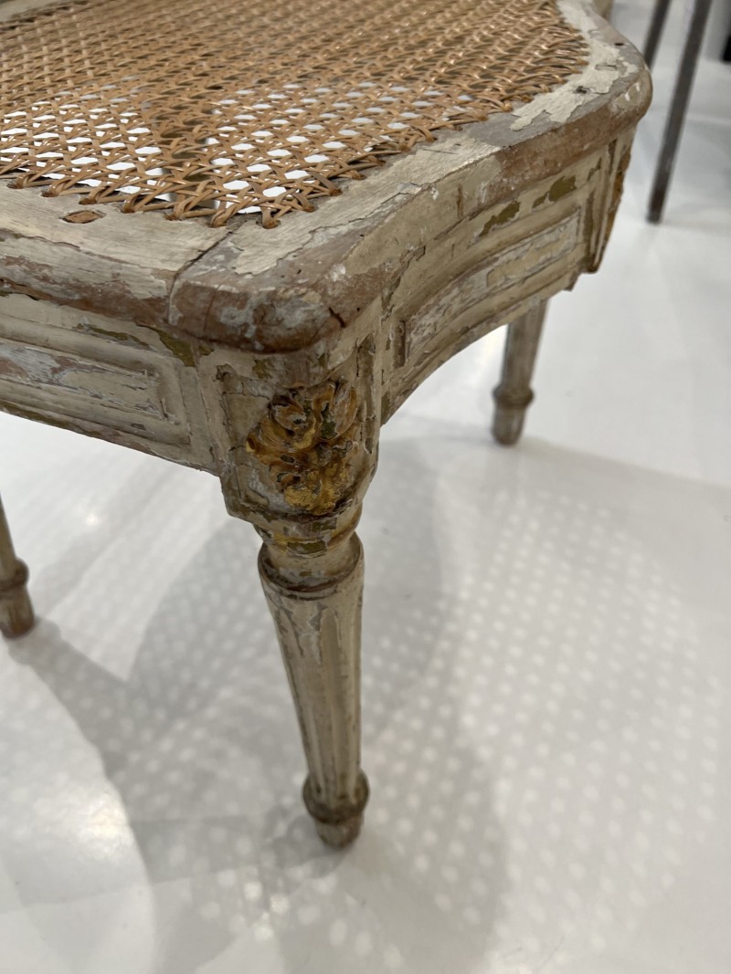 Set of 6 18c Louis XVI Caned Chairs - Image 4