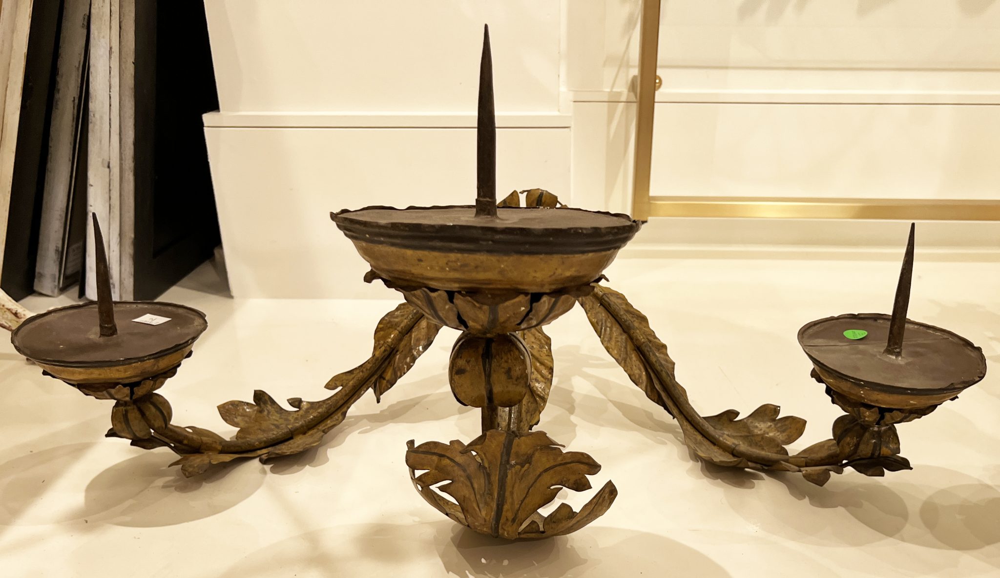 Pair of Sconces, 18th Century 3 Arm - Image 8