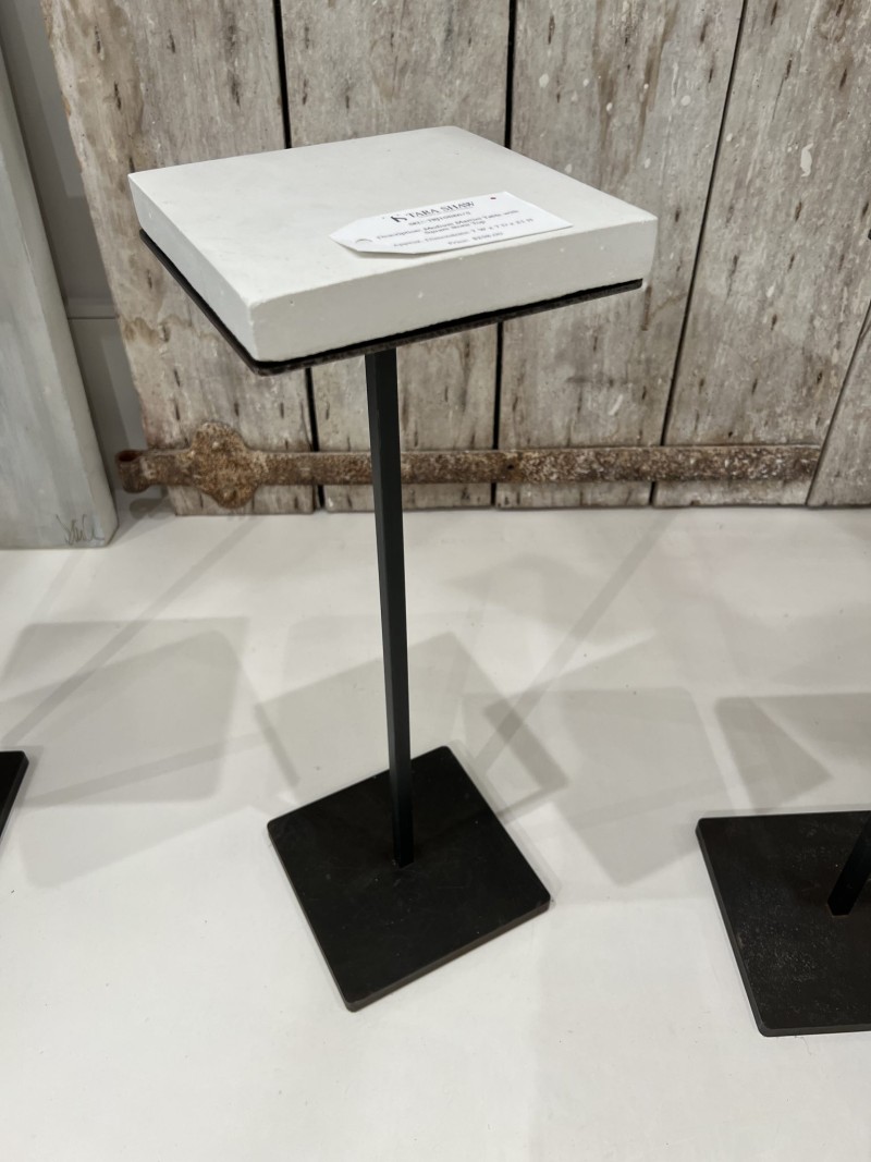 Medium Martini Table with Square Stone Top - Image 2