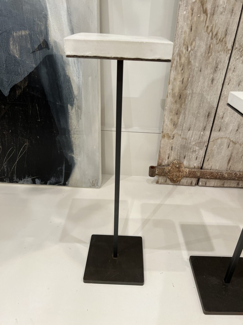 Medium Martini Table with Square Stone Top - Image 4