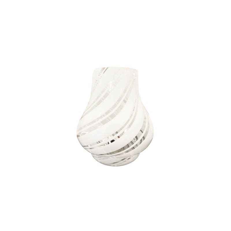 White Murano Lamp - Medium