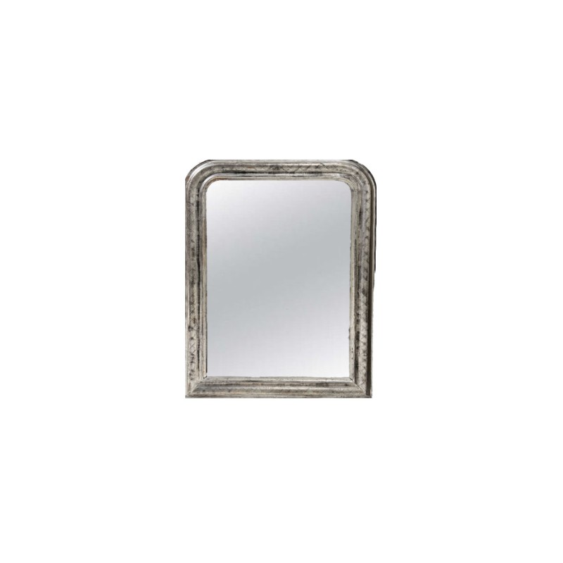 Small Louis Philippe Silver Mirror