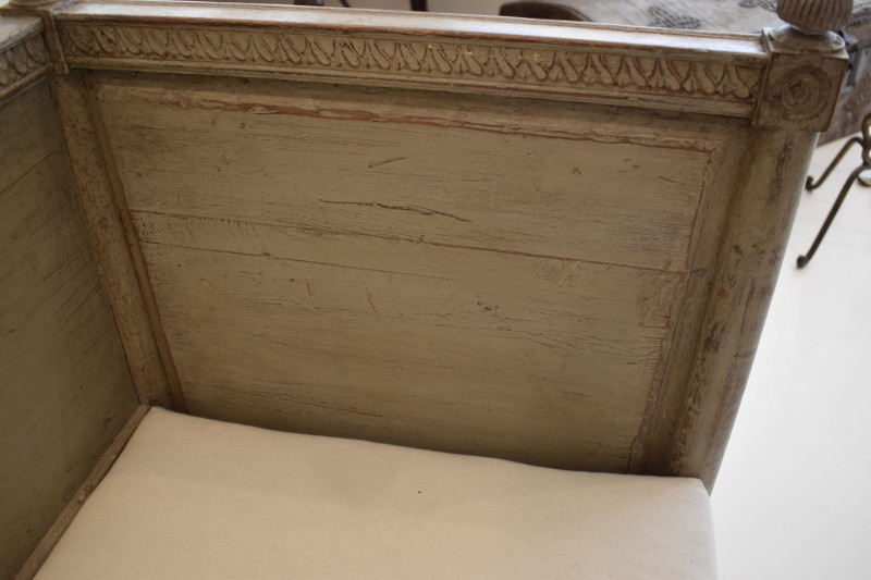 Swedish Bench with Neoclassical Carving - Image 5