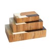Decorative Wooden Inlaid Box - Black/Ivory