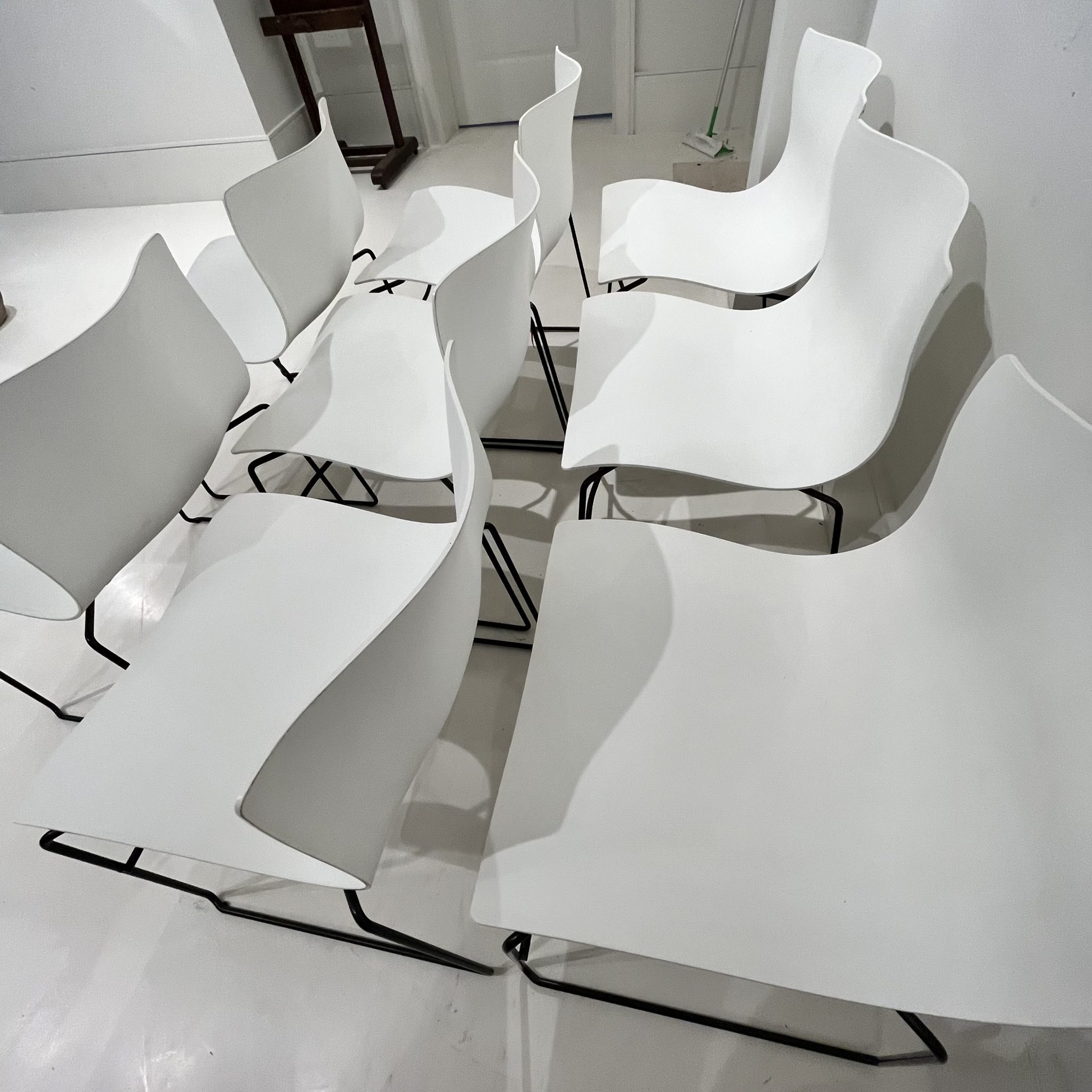 Set of 8 Massimo Vignelli for Knoll Handkerchief Chairs - Image 6