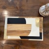 Decorative Wooden Inlaid Box - Black/Ivory - Image 3