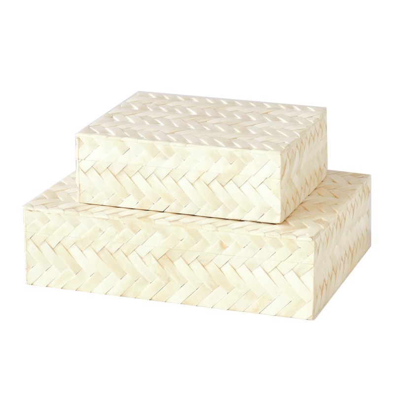 Decorative Braided Bone Box