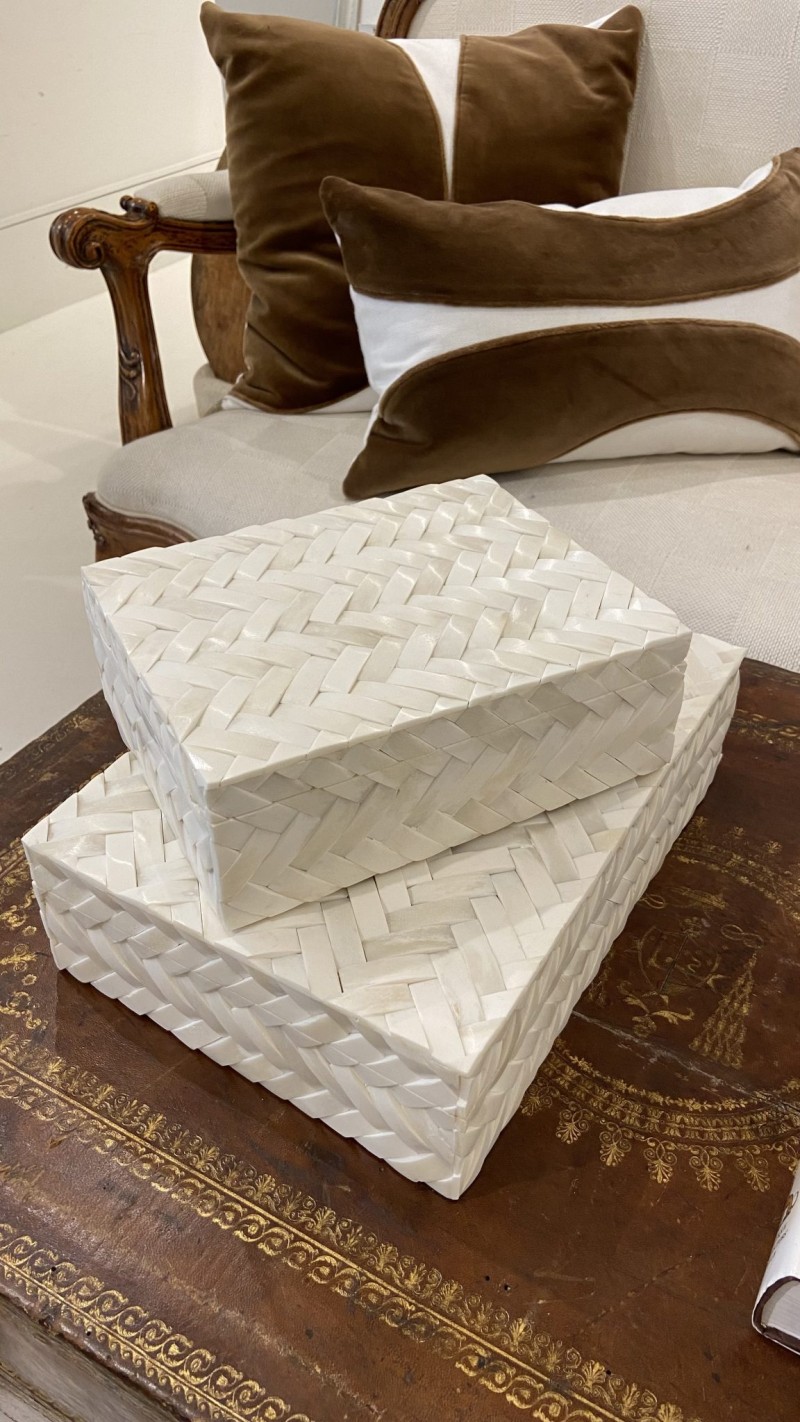 Decorative Braided Bone Box - Image 2