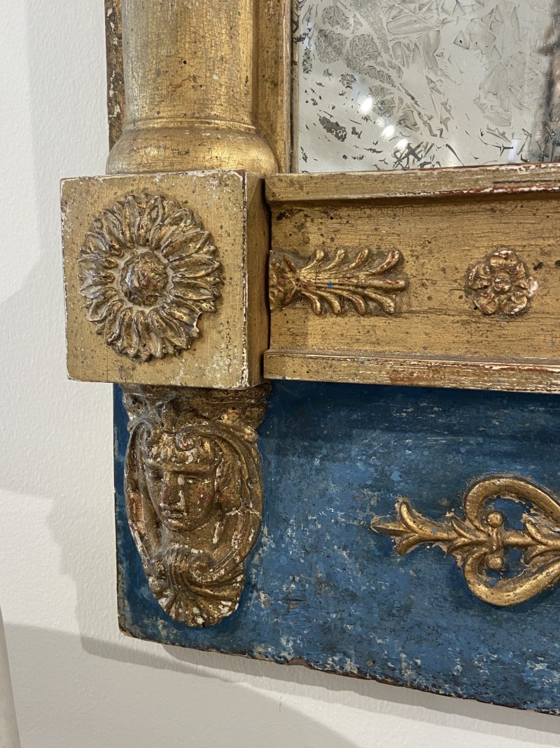 19th Century Swedish Turquoise Mirror - Image 6